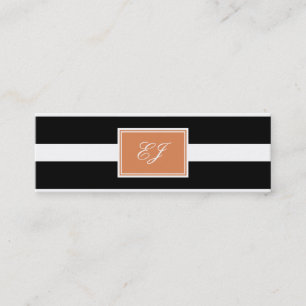 Cartão De Contato Lindas Iniciais - Placas de Chamada Melhinhas