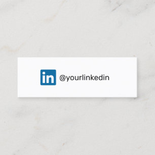 Cartão De Contato LinkedIn de marketing moderno de tendências nas mí