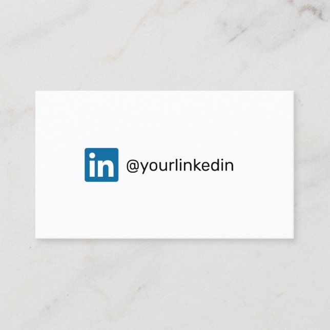 Cartão De Contato LinkedIn de marketing moderno de tendências nas mí (Frente)
