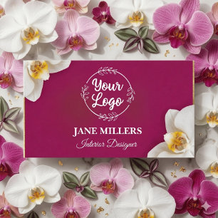 Cartão De Contato Logotipo empresarial elegante e sofisticado em orq