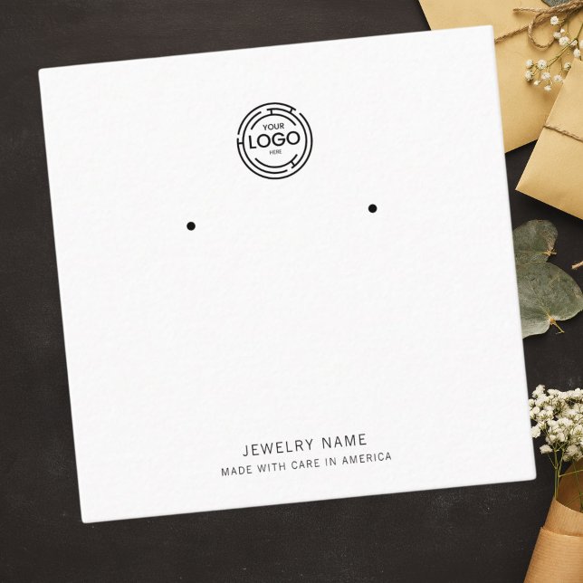 Cartão De Contato Logotipo personalizado Elegante Design (Criador carregado)