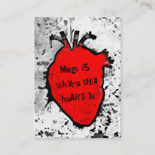 Cartão De Contato mãe é onde está o coração anatômico