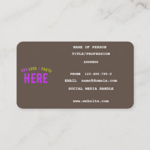CARTÃO DE CONTATO MARCA VERIFICADA DO CAFÉ PERSONALIZÁVEL MODERNO