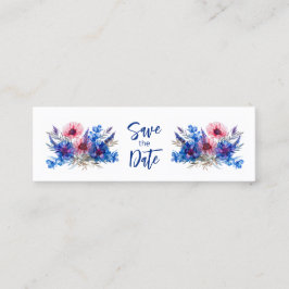 Cartão De Contato Marcador de Aparos Pastel Salva A Data