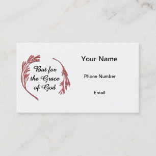 Cartão De Contato Mas pela Graça de Deus