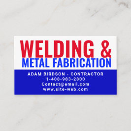 Cartão De Contato Metal Fabrication & Welding Contractor Services |