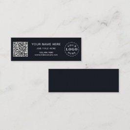 Cartão De Contato Mini Personalizado Slim Padrão de Maroon sofistica