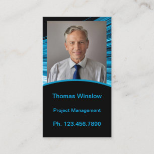Cartão De Contato Mini placa de retomada   Placa de rede azul preta
