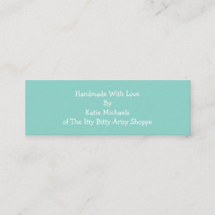 Cartão De Contato Mini Placas artesanais, 3,0" x 1,0", Matriz Padrã