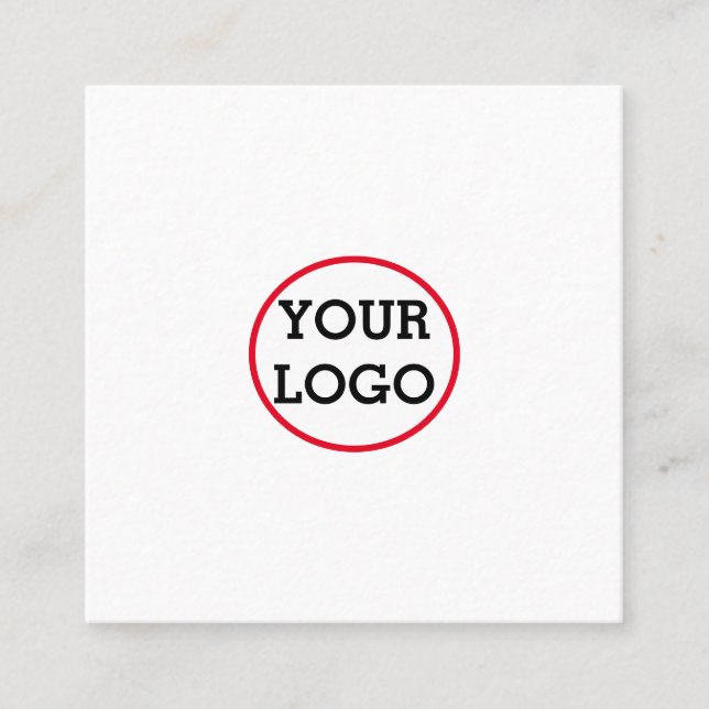 CARTÃO DE CONTATO MÍNIMO SIMPLES ADICIONE O TEXTO PERSONALIZADO DO L (Frente)