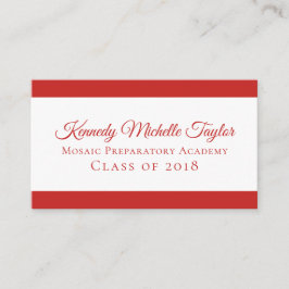 Cartão De Contato Moderno Negrito Qualquer Cor Contemporânea