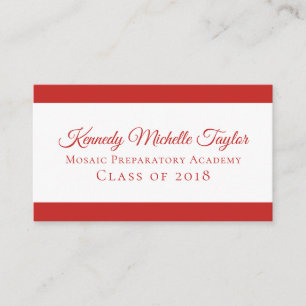 Cartão De Contato Moderno Negrito Qualquer Cor Contemporânea