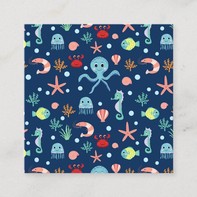 Cartão De Contato Mundo do Mar (Frente)