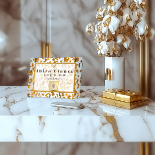 Cartão De Contato Negócios Chic Luxuriosos Safari