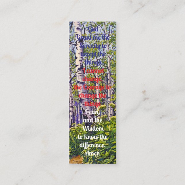 Cartão De Contato No Loving Memory Book Mark Prayer Card (Frente)