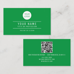 Cartão De Contato Nome do código QR Logotipo profissional Kelly Gree