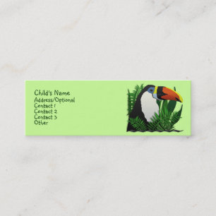 Cartão De Contato O Toucan grande