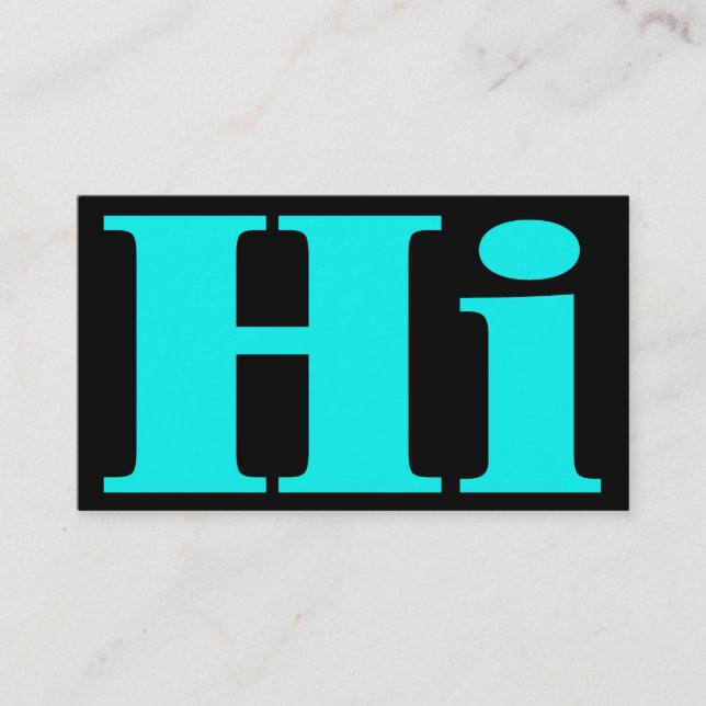 Cartão De Contato Olá!Cheery.All Purpose.Introdução chamada de cartã (Frente)