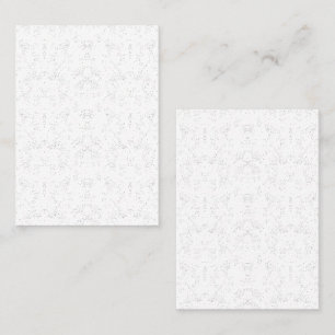Cartão De Contato Padrão Floral Monocromático – Arte Elegante e Sem