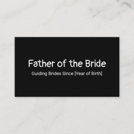 Cartão De Contato Pai da Noiva