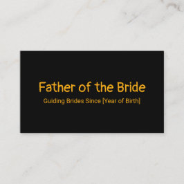 Cartão De Contato Pai da Noiva