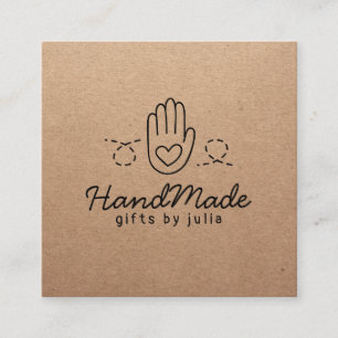Cartão De Contato Papel de embalagem marrom moderno dos artesanatos