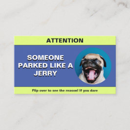 Cartão De Contato Personalizar como um Jerry, brincadeira de estacio