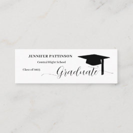 Cartão De Contato Personalized Graduation Graduate Name