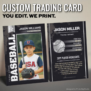 Cartão De Contato Placa Comercial Personalizada de Baseball, Placa P