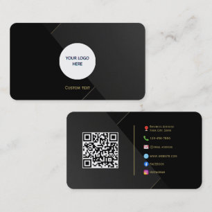 Cartão De Contato Placa de chamada de luxo moderna - Logotipo person