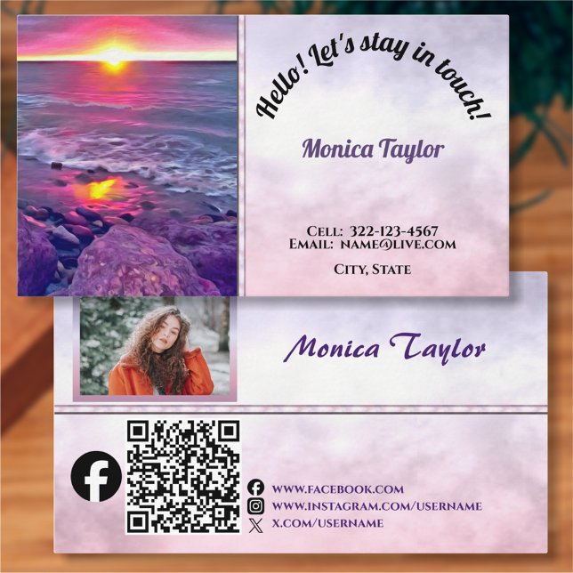 Cartão De Contato Placa de Chamada Malecon Sunset 0911 (Criador carregado)