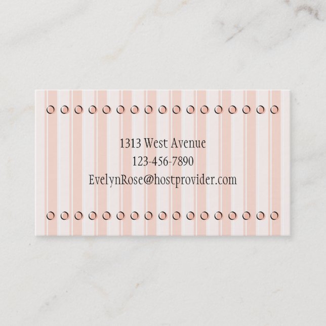 Cartão De Contato Placa de Chamada Nostálgica (Frente)