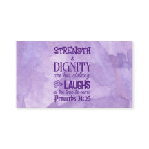 Placa de Chamada Proverbs 31:25-26, Pass on Note,