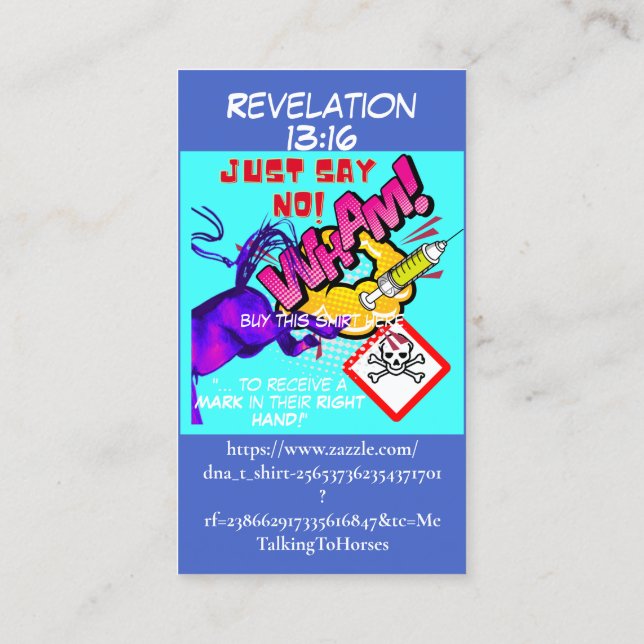 Cartão De Contato Placa de Chamada SPREAD TRUTH (Verso)