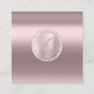 Cartão De Contato Placa de Compromisso Eletrolise Rosa Lux