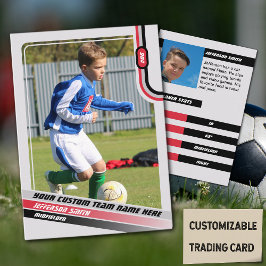 Cartão De Contato Placa de Negociação do Jogador de Futebol Cinza Ve