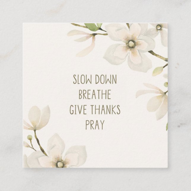 Cartão De Contato Placa de script (Verso)