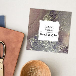 Cartão De Contato Placa mãe de abstrato cor-de-rosa prata púrpura