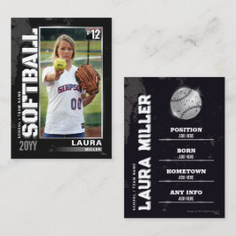 Cartão De Contato Placa Prateada de Beisebol Placa de Negociação de