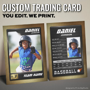 Cartão De Contato Placa PRO Baseball com Placa de Negociação de Joga