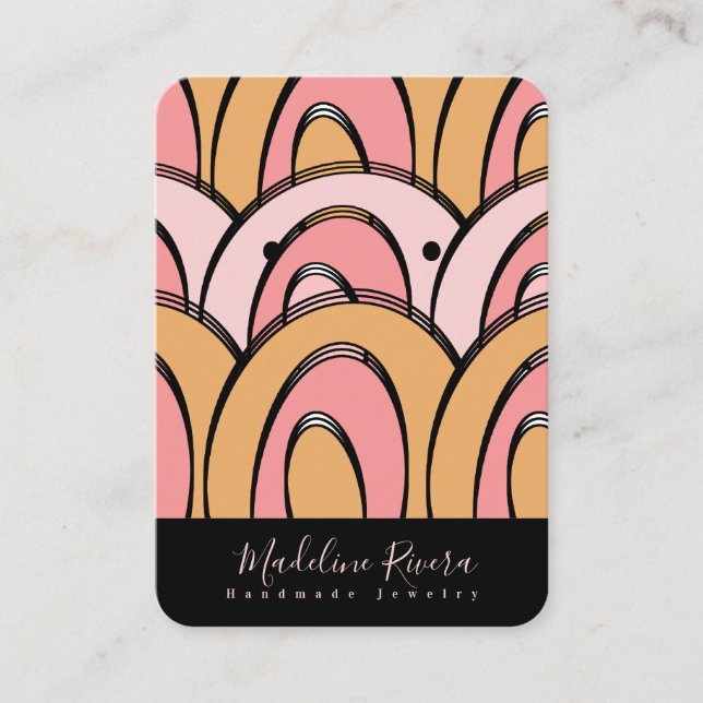 Cartão De Contato Placas de exibição para o Artisan Artisan com abst (Frente)