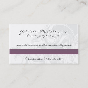 Cartão De Contato Placas de Mamãe de rolagem elegantes