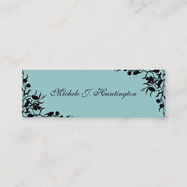 Cartão De Contato Placas de Mamãe de Vinha Flor (Frente)