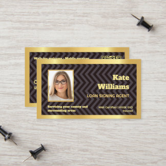 Cartão De Contato QR Personalizado de Assinatura de Empréstimo Notár