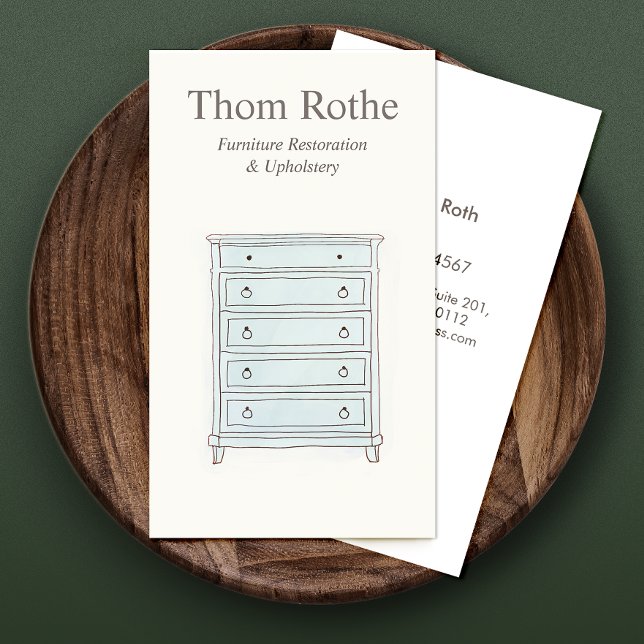 Cartão De Contato Refinamento e reparação de mobiliário (Criador carregado)