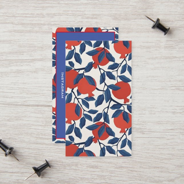 Cartão De Contato Romã  (Frente/Verso In Situ)