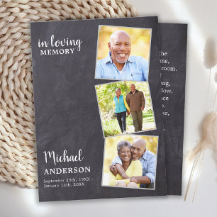 Cartão De Contato Rustic Memorial Poem Funeral Prayer Card 3 Foto