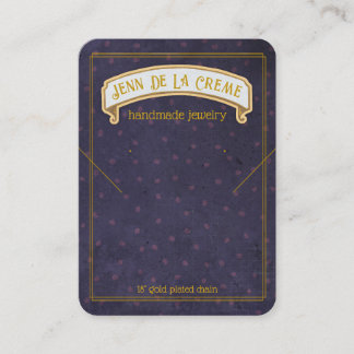 Cartão De Contato Sahara Nights Blue Dots Jewelry Display