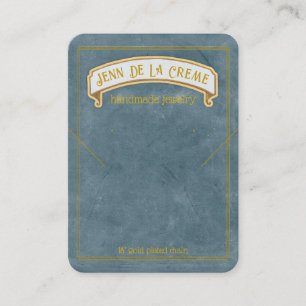 Cartão De Contato Sahara Nights Slate Watercolor Display