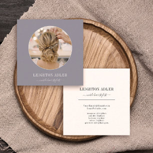 Cartão De Contato Script Chic Stylist para o Cabelo Moderno do Insta